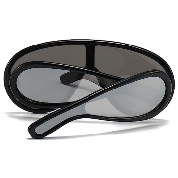 Wave Mask Oversized Sunglasses UV400 for Men Women