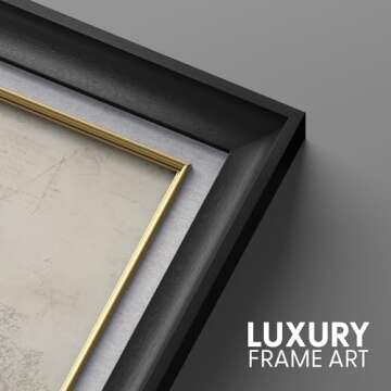 SIGNWIN Premium Frame Art Vintage Retro Forest Lake Swan Bird Portrait Animals Wilderness Illustrations Fine Art Wildlife Relax/Calm Sepia Duotone for Living Room, Bedroom, Office - 26"x36" Black