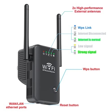 Amake WiFi Extender Single Band Signal Booster for Home