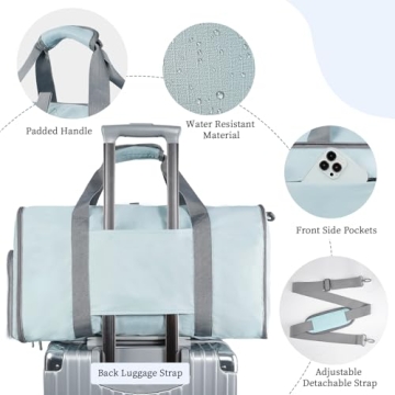 Ytonet Foldable Garment Bag Water-Resistant Travel Duffel