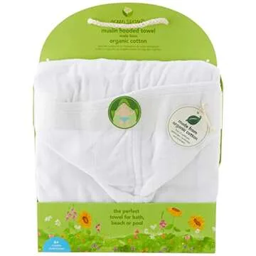 Soft Organic Cotton Hooded Towel for Toddlers
