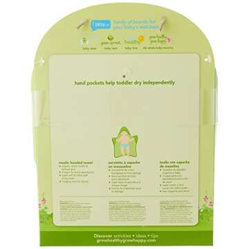 Soft Organic Cotton Hooded Towel for Toddlers