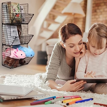 Stylish HRAYLTOP 3 Tier Wall Mounted Fruit Basket