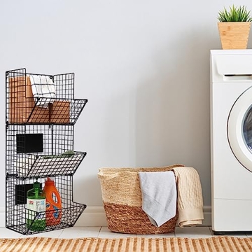 Stylish HRAYLTOP 3 Tier Wall Mounted Fruit Basket