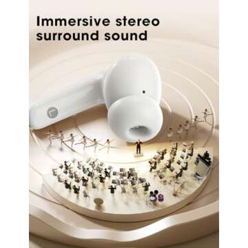ZZU Wireless Earbuds - Big Bass Stereo Sound with 48 Hours Playtime