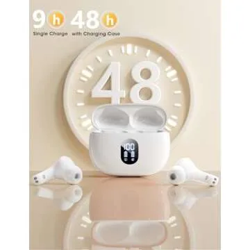 ZZU Wireless Earbuds with Big Bass and 48 Hour Playtime