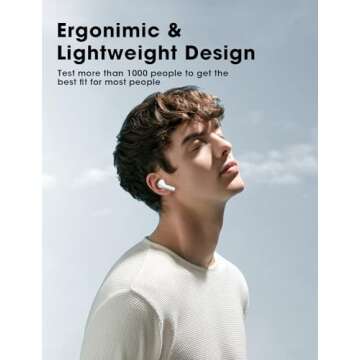 ZZU Wireless Earbuds with Big Bass and 48 Hour Playtime