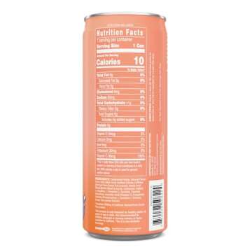 AminoLean x Loverboy Peach Bellini Energy Drink – Sugar Free Anytime Energy with Natural Caffeine & Vegan Amino Acids for No Jitters, Tingles, or Crash, 12 Pack