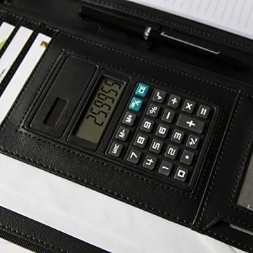 Cossini Black Vegan Leather Business Portfolio