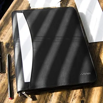 Cossini Black Vegan Leather Business Portfolio