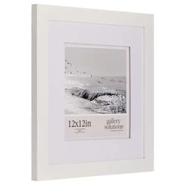 Elegant 8x8 Picture Frame with Double Mat for Display