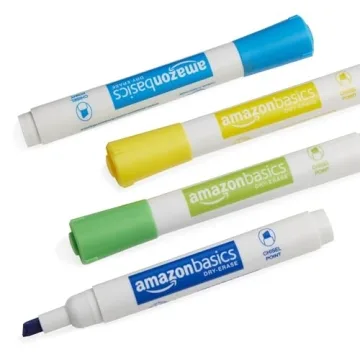 Vibrant Amazon Basics Dry Erase Markers in Assorted Colors