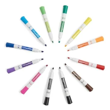 Vibrant Amazon Basics Dry Erase Markers in Assorted Colors