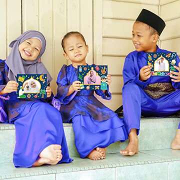 Funrous 24-pack Craft Kit for Kids Eid Mubarak Fun