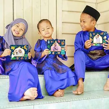 Funrous 24-pack Craft Kit for Kids Eid Mubarak Fun