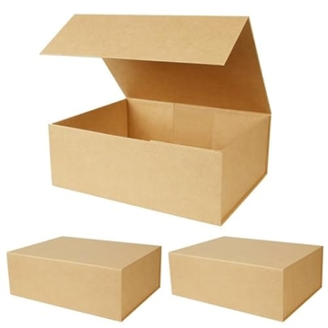RayofSun Brown Small Gift Boxes With Lids - Perfect for Weddings and Celebrations