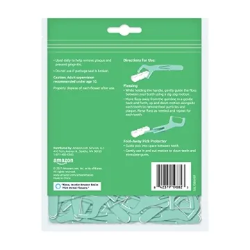 Amazon Basics Mint Dental Flossers 90 Count Pack