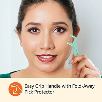 Amazon Basics Mint Dental Flossers 90 Count Pack