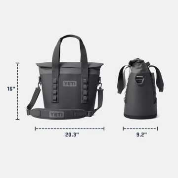 YETI Hopper M15 Portable Soft Cooler with MagShield Access, Cape Taupe