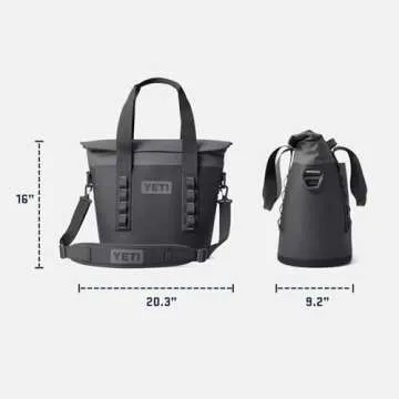 YETI Hopper M15 Portable Soft Cooler with MagShield Access, Cape Taupe