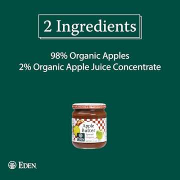 Eden Organic Apple Butter No Sugar Added 17 oz
