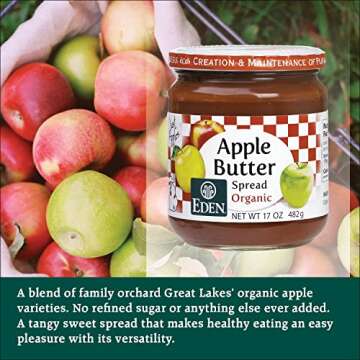 Eden Organic Apple Butter No Sugar Added 17 oz