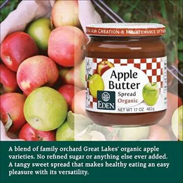 Eden Organic Apple Butter No Sugar Added 17 oz