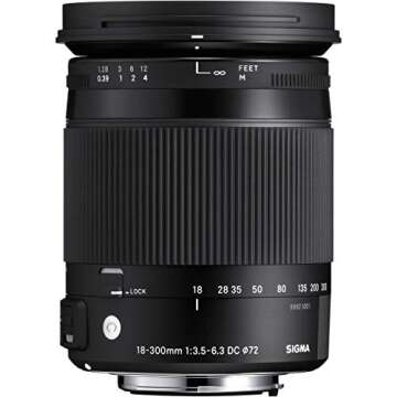 Sigma 18-300mm F3.5-6.3 Contemporary DC Macro OS HSM Lens for Canon
