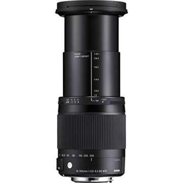 Sigma 18-300mm F3.5-6.3 Contemporary DC Macro OS HSM Lens for Canon