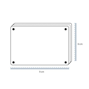 Acrylic Fridge Magnetic Frames for Instax Mini Photos Pack of 5