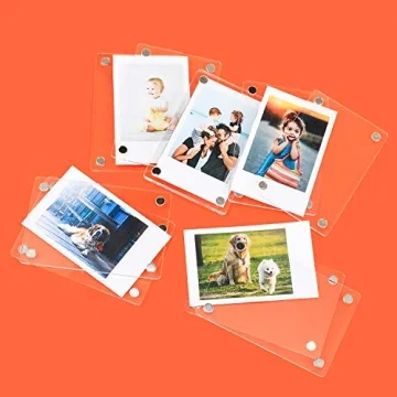 Acrylic Fridge Magnetic Frames for Instax Mini Photos Pack of 5