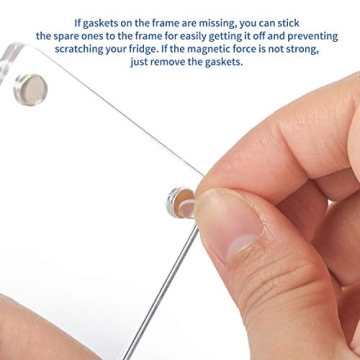 Acrylic Fridge Magnetic Frames for Instax Mini Photos Pack of 5