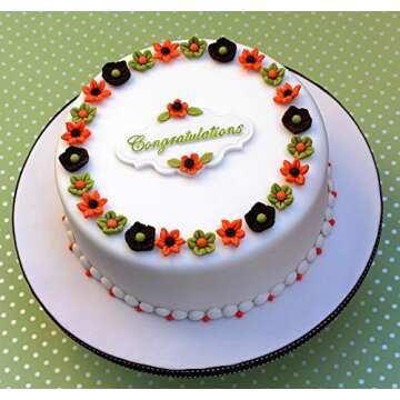 Katy Sue Flowers Silicone Mold for Cake, Cookie Decorating, & Craft. Makes 6 Different Flowers to Use With Fondant, Gum Paste, Sugar Paste, & Air Dry Clay from Katy Sue Designs Fondant Molds