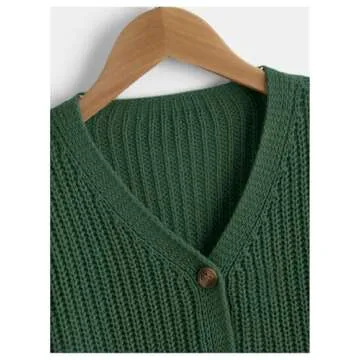 Stylish SweatyRocks Girl's Ribbed Cardigan Sweater