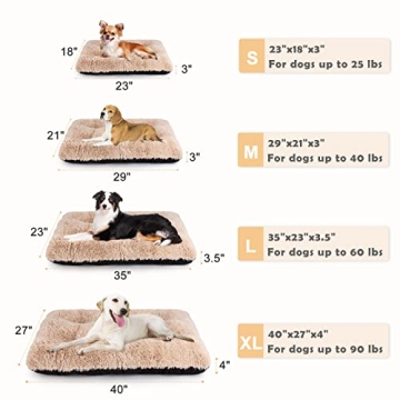 Comfortable JOEJOY Large Dog Bed Crate Pad for All Breeds