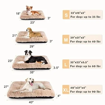 Comfortable JOEJOY Large Dog Bed Crate Pad for All Breeds