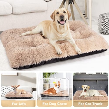 Comfortable JOEJOY Large Dog Bed Crate Pad for All Breeds
