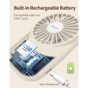 Aluan Mini Handheld Fan - Portable Cooling Solution