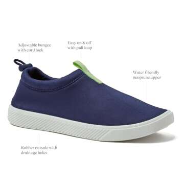 Boys and Girls Water Shoes by Lands' End - Quick Dry Aqua Swim Shoes for Beach & Pool