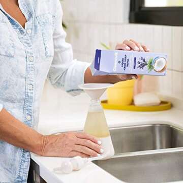 cleancult Liquid Hand Soap Refill | Biodegradable Eco Friendly Non Toxic Moisturizing Sensitive Skin Safe Natural Ingredient Reduced Waste Package, Lavender Scent, 16 oz Carton, 1 Pack