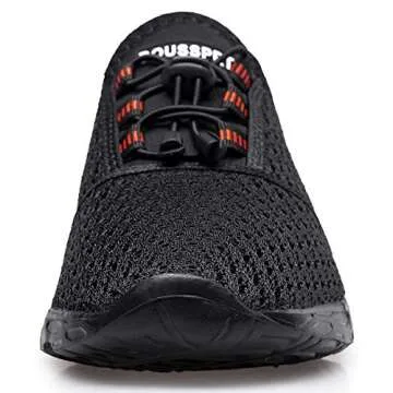 DOUSSPRT Women's Water Shoes Quick Drying Sports Aqua Shoes BlackDeep Size 8