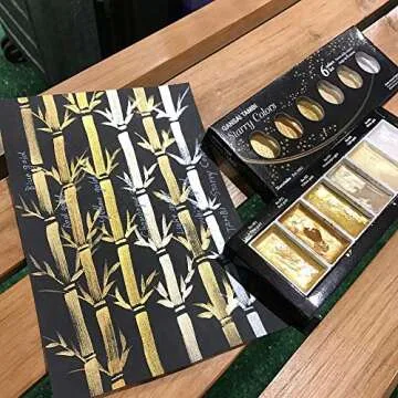 Kuretake GANSAI TAMBI STARRY COLORS, 6 colors set, Watercolor paint for Professional, for artists and crafters,Illustrations, Drawing, Lettering, Made in Japan