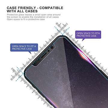 iPhone X/Xs Screen Protector Pack of 2| iPhone X/Xs Tempered Glass Screen Protector Front Rear Anti-Fingerprint and Scratch Proof|iPhone X/Xs Glass Screen Protector (Front & Back 5.8 Inch)|SHARKSBox