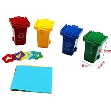 QBLEEV Conure Toys, Color Sorting Bin Bird Toys, Teaching Tool Box Parrot Toys, Trick Prop Training Education Interactive Toys for Cockatiel Quaker Lovebirds