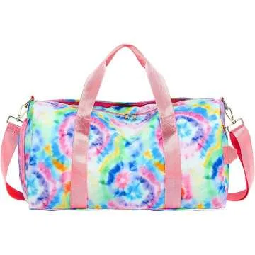 Tie Dye-Blue Duffle Bag for Sports & Weekend Getaways