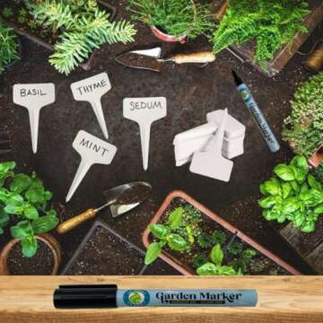 133 SUPPLY - 2 Pack Garden Marker Pen Permanent Markers Black (UV Fade Resistant Marker Pens for Plant Markers Garden Markers Waterproof Pen Black Markers Outdoor Marker for Garden Plant Labels 0.8mm)