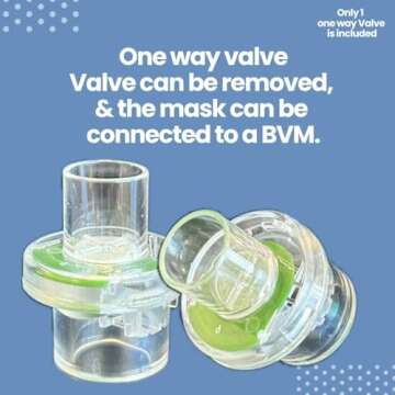 MCR Medical CPR Rescue Mask, Adult/Child Pocket Resuscitator, Hard Case with Wrist Strap