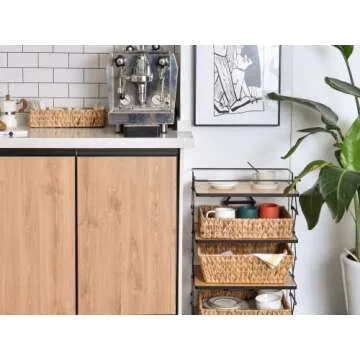 StorageWorks Large Wicker Baskets for Elegant Organization