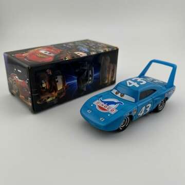 HOMETEAM SP Die-Casting Racers Toy Cars, Safety Alloy Material for Childs, Beauty Color Box Packaging for Your Son Birthday, Inspired by Favorite Characters, Gift for 3+ Years Old (The King)