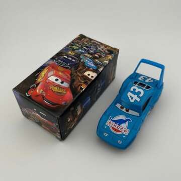 HOMETEAM SP Die-Casting Racers Toy Cars, Safety Alloy Material for Childs, Beauty Color Box Packaging for Your Son Birthday, Inspired by Favorite Characters, Gift for 3+ Years Old (The King)